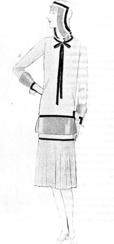 494. «Bor» (Vogue). 1926г. СьюзнТэлбот. Платье стилизовано под одежду древних египтян. 